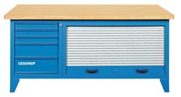 Gedore Werkbank mit Schrank B 1500 L Gedore Werkbank mit Blechjalousie