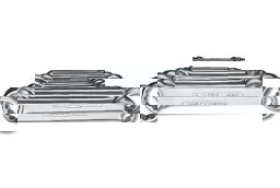 Gedore Doppelringschlüssel-Satz gerade Form Gedore Doppelringschlüssel-Satz gerade, matt verchromt, UNIT-DRIVE Profil, verhindert das Runddrehen von Schraubenköpfen, Made in Germany