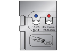 Zeige Details für Moduleinsatz 8140-02 für isolierte Kabelschuhe Bild von Moduleinsatz 8140-02 für isolierte Kabelschuhe