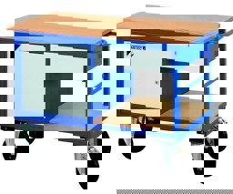 Zeige Details für Werkstatt-Tischwagen mit Schrankelement mit 1 Fachboden Bild von Werkstatt-Tischwagen mit Schrankelement mit 1 Fachboden