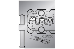 Zeige Details für Moduleinsatz 8140-11 für Flachsteckhülsen Bild von Moduleinsatz 8140-11 für Flachsteckhülsen