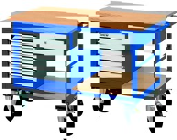 Zeige Details für Metec Werkstatt-Tischwagen mit 4 Schubladen Bild von Metec Werkstatt-Tischwagen mit 4 Schubladen