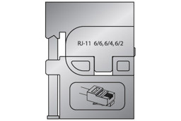 Zeige Details für Modul-Einsatz 8140-17 für Westernstecker Bild von Modul-Einsatz 8140-17 für Westernstecker