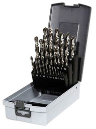 Zeige Details für HSS-G Spiralbohrer-Satz 1,0 - 10 mm, 19 tlg. geschliffen Bild von HSS-G Spiralbohrer-Satz 1,0 - 10 mm, 19 tlg. geschliffen
