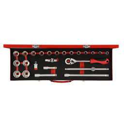 Zeige Details für GEDORE red Steckschlüssel-Satz 1/2" SW 10-32 mm 24 tlg Bild von GEDORE red Steckschlüssel-Satz 1/2" SW 10-32 mm 24 tlg