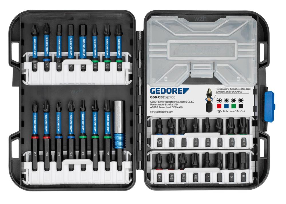 Bild von Gedore Torsions-Bit-Set für Profis 32-tlg, 666-032