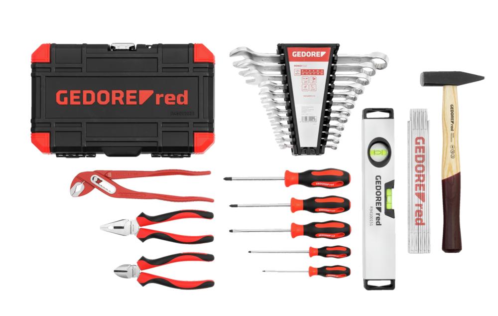 Bild von Gedore red Werkzeugkoffer Azubi L 57 tlg. R21652057