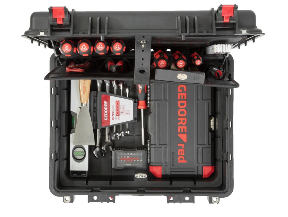 Bild von Gedore red Werkzeugkoffer Meister XL, 101-teiliges Handwerker-Sortiment, R21652101