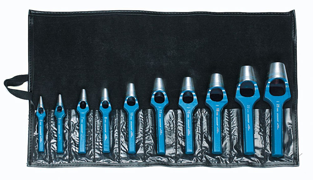 Bild von Henkellocheisen-Satz 3,0 - 25,0 mm 10 tlg.