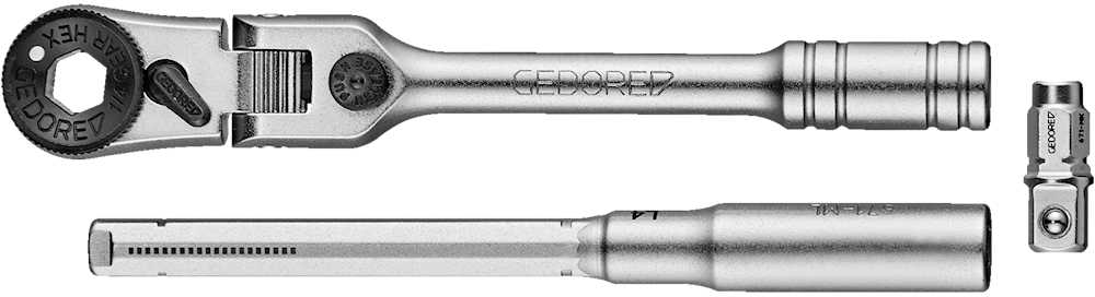 Bild von Gedore Bit-Knarren-Set Multifunktion 1/4 Zoll, 671 M-003