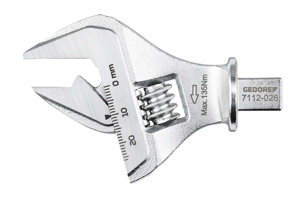 Bild von Gedore Einsteckmaulschlüssel 9x12 verstellbar 5-26 mm, 7112-026