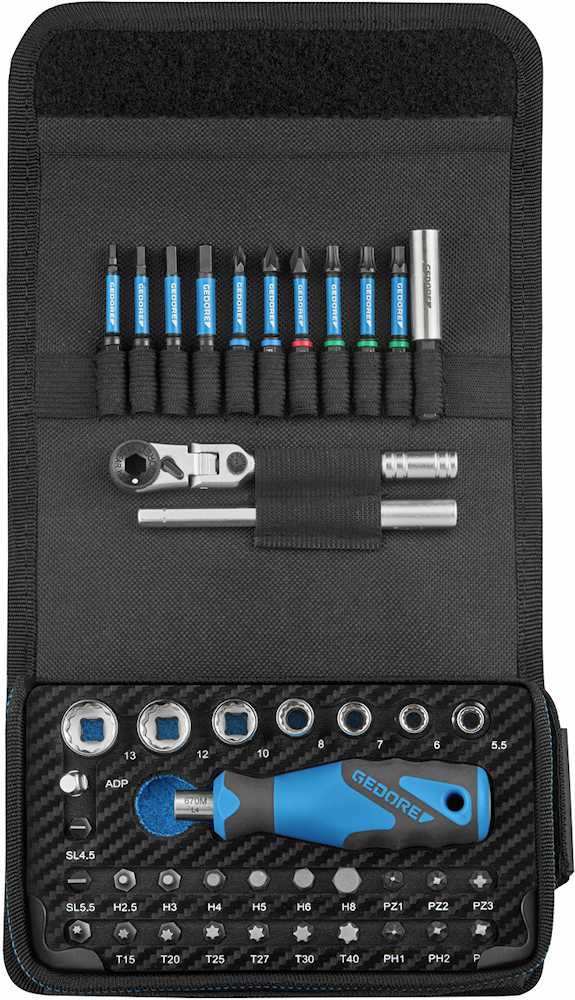 Bild von Gedore TC 666-MK-043 Ready to Fix Kit, Bit-Steckschlüssel-Set, 43-tlg