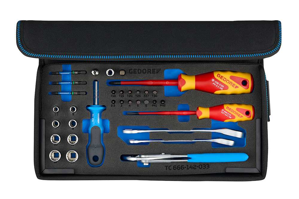 Bild von Gedore TC 666-142-033 Wartungs-Kit 1/4 Zoll 33-tlg
