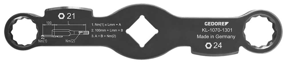 Bild von Gedore KL-1070-1301 Doppelschlagschlüssel SW21 / SW24