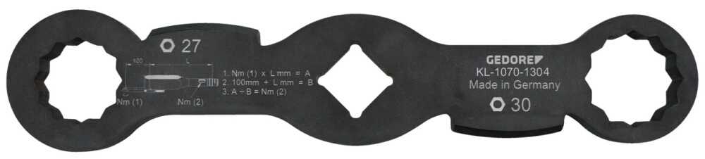Bild von Gedore KL-1070-1304 Doppelschlagschlüssel SW27/SW30