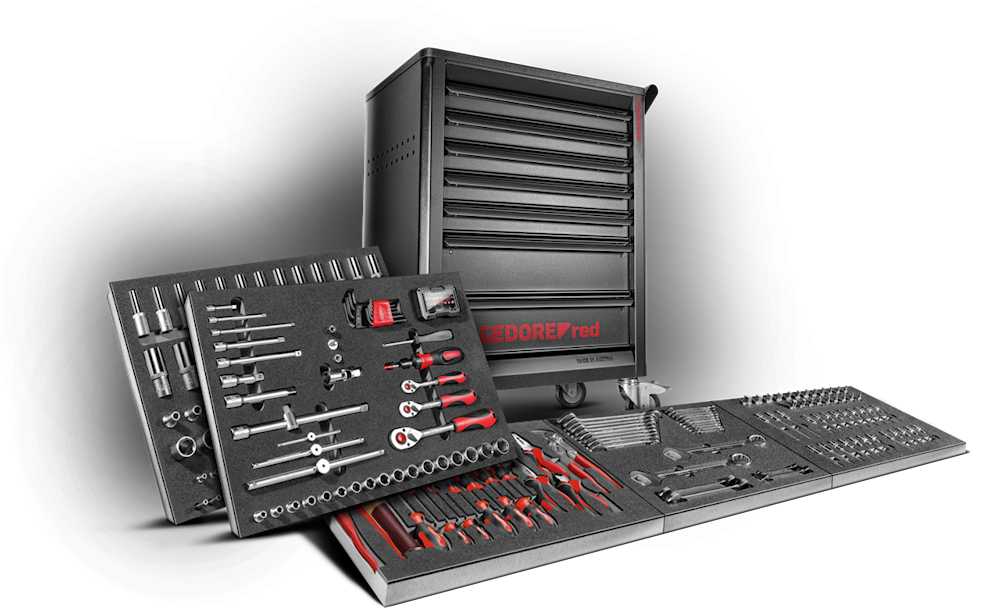 Gedore red Werkzeugsatz im Werkstattwagen GEDMaster 273 teilig