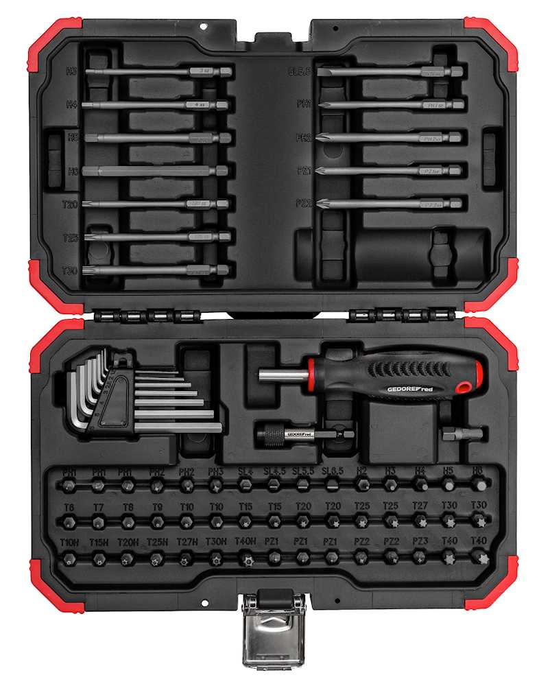 Gedore red Bit-Satz 1/4 Zoll, 67-teilig