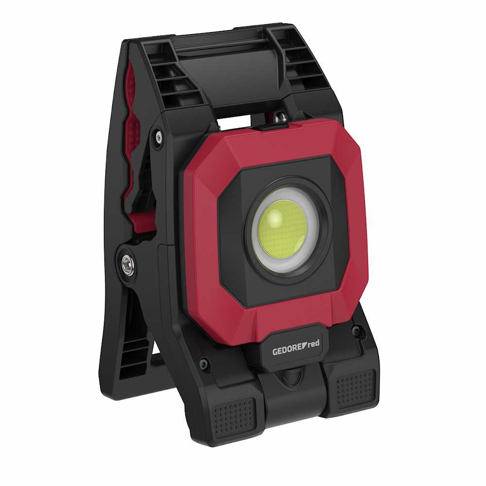 GEDORE red Klemmleuchte 4 Leuchtstufen bis 1700 lm