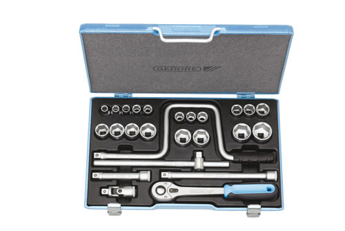 Bild von 19 TMU Steckschlüssel-Satz 1/2" 25 tlg 6 kt 10-32 mm
