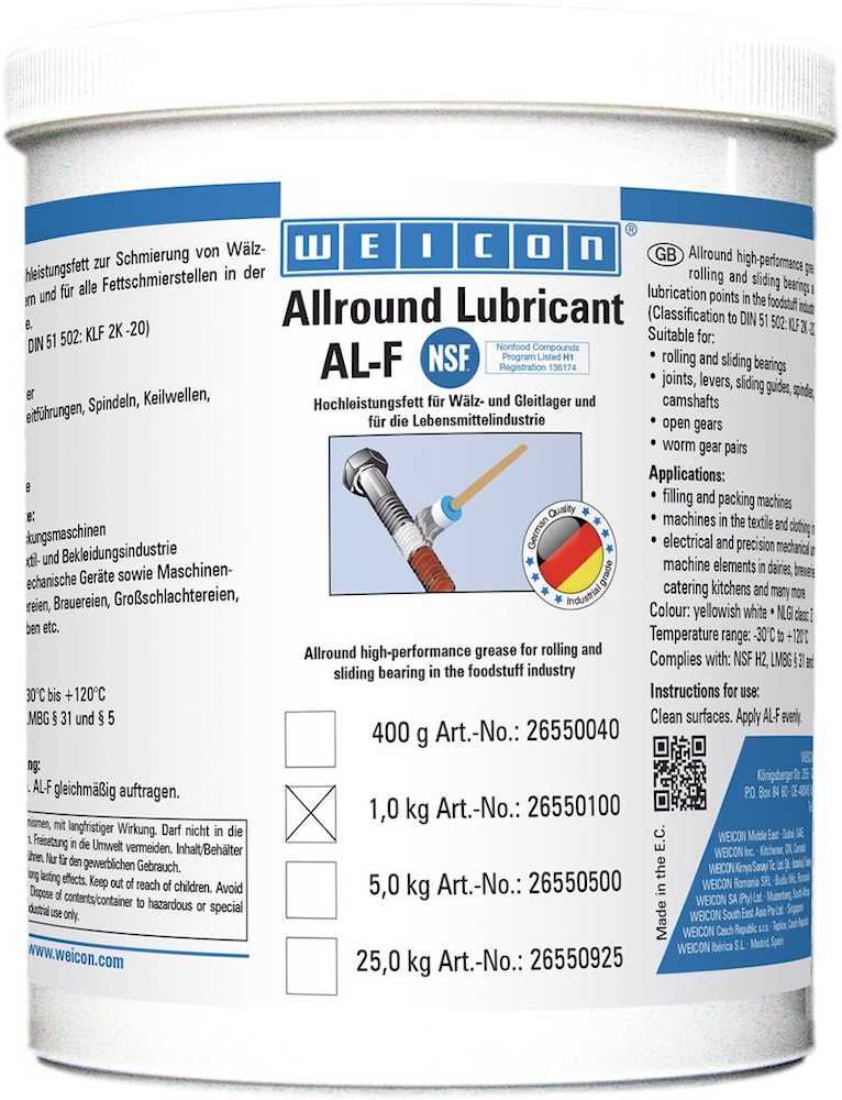 WEICON AL-F 1000 Hochleistungsfett 1 Kg